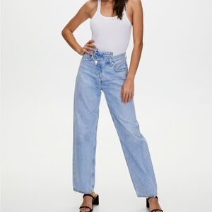 Agolde criss cross jeans